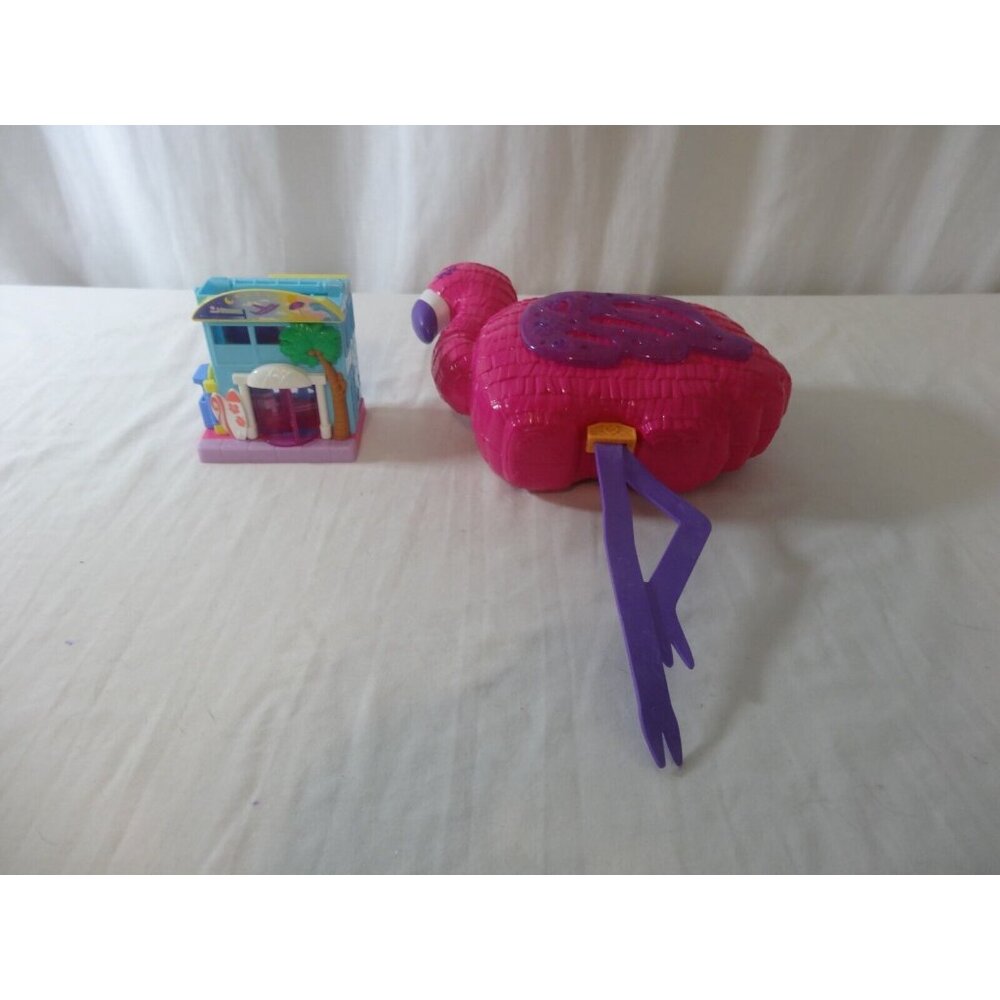 Polly Pocket Pollyville Hotel ‎ 2019 Mattel + Flamingo Party Large Playset